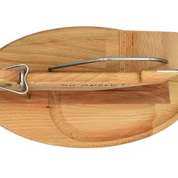 So Apero Oval Salami, Sausage, Chorizo Knife Guillotine Slicer & Cutter With Wooden Board, MADE IN FRANCE image 4