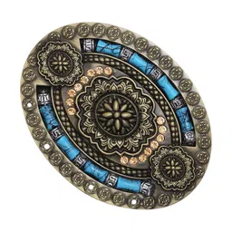 club bollywood Men's Indian Style Turquoise Metal Buckle Accessory image 4