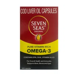 Seven Seas Cod Liver Oil - Pack of 500 Capsules image 1