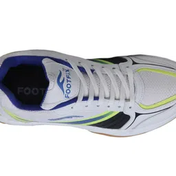 footfix Boy's Ranger White (Non-Marking) Gym/Badminton Shoes image 3