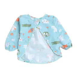 POLKA TOTS Waterproof Washable Full Sleeves Apron Feeding Bibs with Super Absorbent, Soft, Comfortable & Lightweight for Infants & Baby Toddlers - Animal Design image 2