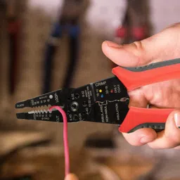 AGARO Multi-Purpose Wire Stripper & Cutter, 10-22 AWG/0.6-2.6 mm solid copper wire or aluminum cables image 2