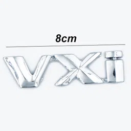 Asraw Chrome Finish VXI Car Sticker - VXI Emblem for Car (8x2 cm) image 2