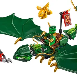 LEGO NINJAGO Lloyd’s Green Forest Dragon Toy 71829 Building Blocks Toys for 6+ Gift for Boys and Girls image 2