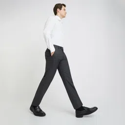 raymond Men's Slim Fit Mid Rise Trouser image 5