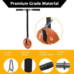 mutu urbanpace Mount Hood Forearm Blaster-Wrist Roller-Hand Exerciser, Muscle Strengthener/Anti-Slip knurled Handles-Included S Lock image 3