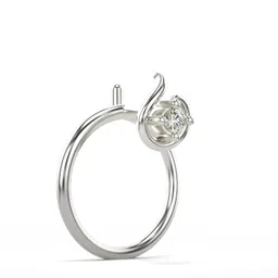 valanova Hallmarked Gold & Certified Lab Grown Diamond 0.01cts | Nosepin For Women/Girls | Stylish & Elegant | VGNP0003A image 2