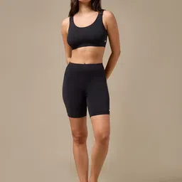 URBAN ADVENTURE High Coverage Premium Cotton Spandex Mid Waist Elastane Stretch Shorties - Gym -Cycling Shorts/Tights for Women image 4