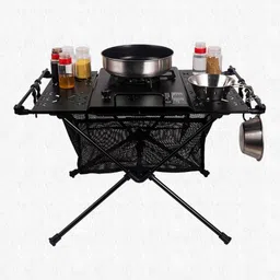 BNF Folding CING Table with Carry Bag Portable Desk for Travel Picnic Black with Mesh Bag | Sporting Goods | Outdoor Sports | Camping & Hiking | Camping Furniture image 3