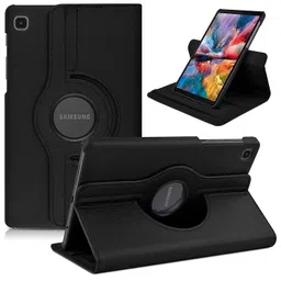 caseous Caseous® Synthetic Leather 360 Rotating Flip Back Cover Case for Samsung Galaxy Tab A7 Lite 8.7 inch (22.1 cm) SM-T220/T225 (Black) image 4