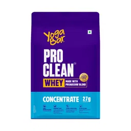 Yogabar Pro Clean Whey Protein Powder Pack of 2 (1 Chocolate Flavour with Monk Fruit & Dates 680g x 1 Concentrate Plain 1 kg) image 2