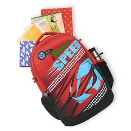 skybags Casual Backpack 30L with Rain Cover, 3 Compartment, Hidden Pocket, File Sleeve & Printed ID Tag | Imperial Red | Squad Plus image 5