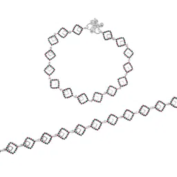 shree shobha collection Silver Anklet Chandi Ki Payal Size 10.5 inches image 1