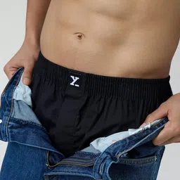 xyxx Men's Cotton Relaxed Solid Boxers image 4