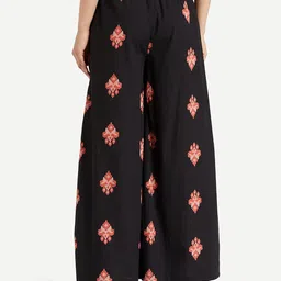 amazon brand - myx Women's Relaxed Fit Mid Rise Palazzo image 2
