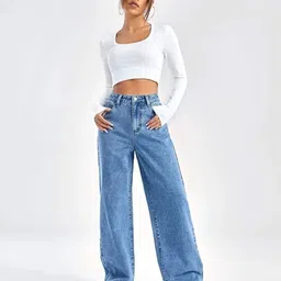 Metronaut Women Comfort Wide Leg Jeans-image-88