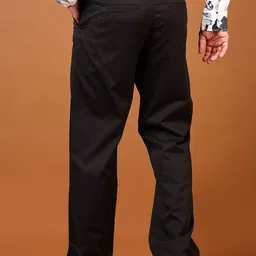 LIMEROAD V-Mart Men Pleated Regular Fit Mid-Rise Chinos Trousers image 2