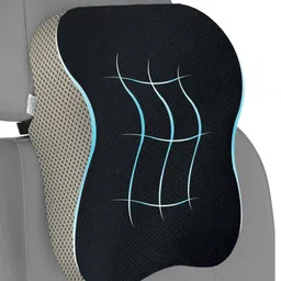 Sleepsia Ultimate Home & Car Neck Rest Pillow | 100% Memory Foam Car Ergonomic Seat Headrest Neck Pillow for Cervical Support - (Large, Black/Grey) Suitable for All Cars-picture-23