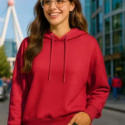Bewakoof Women Hooded Long Sleeves Cotton Pullover Sweatshirt-image-83