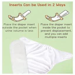 Sparkle Joy Free Size Reusable Cloth Nappies With 2 Smart Dry Inserts - Green image 4