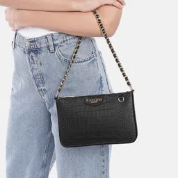 Carlton London Textured Structured Shoulder Bag image 3