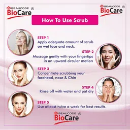 BEAUCODE BIOCARE Moisturizing Paraben-Free Papaya Face Scrub - 500 g image 3