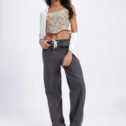 DressBerry Women Baggy Mid-Rise Jeans image 2