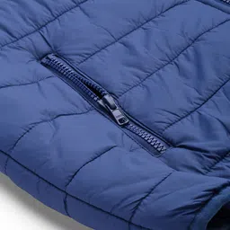 Roadster Men Blue White Colourblocked Padded Jacket image 5
