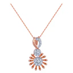 P.C. Chandra Jewellers 18 kt Gold & Diamond Pendant without Chain-picture-24