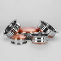 Sumeet Elegant Design Silver Stainless Steel Cookware Set-image-4