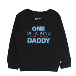 Bodycare Kids Black Embroidered Full Sleeves Sweatshirt image 1