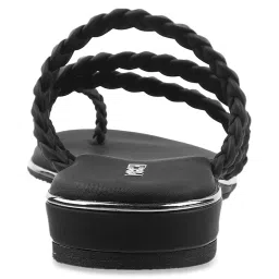 Mochi Women's Black Toe Ring Sandals image 5