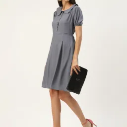 BRINNS Grey Midi A Line Dress image 4