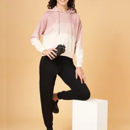 Ajile by Pantaloons Pink & White Cotton Printed Sports Sweatshirt image 5