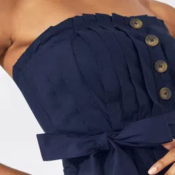 The Label Life Navy Cotton Midi Jumpsuit image 5