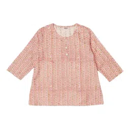 Fabindia Kids Red Printed Kurta-picture-19