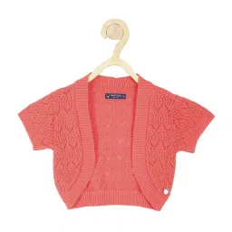 Allen Solly Junior Red Cotton Self Pattern Sweater image 1