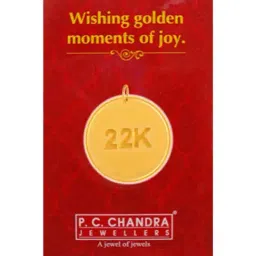 P.C. Chandra Jewellers 22k (916) 2gm Yellow Gold Coin Pendant-picture-11
