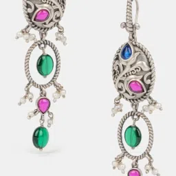 Shaya 92.5 Sterling Silver Feeling Rupvan Drop Earrings for Women image 5