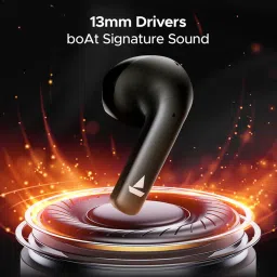 Boat Airdopes 125 In Ear Bluetooth Earbuds with 50H Playback, ENx Technology (Black, True Wireless) image 5