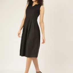 BRINNS Black Midi Skater Dress image 3