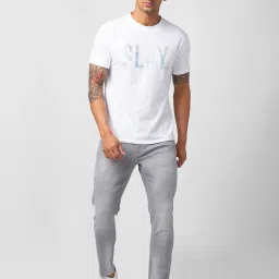 Spykar Light Grey Slim Fit Jeans image 5