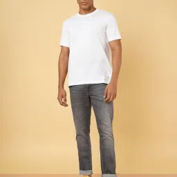 Wrangler Grey Cotton Slim Fit Jeans image 5
