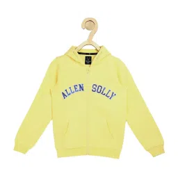 Allen Solly Junior Yellow Cotton Embellished Hoodie image 1