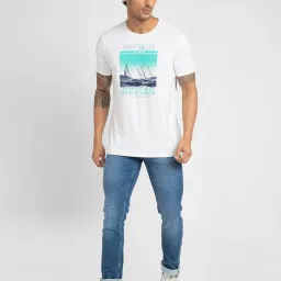 Spykar Blue Regular Fit Jeans image 5