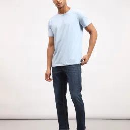 Lee Travis Dark Blue Slim Fit Lightly Washed Jeans image 4