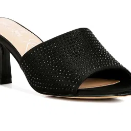 London Rag Women's Black Casual Stilettos image 4