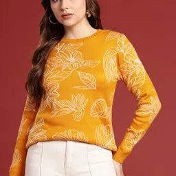 all about you Floral Self Design Pullover image 3