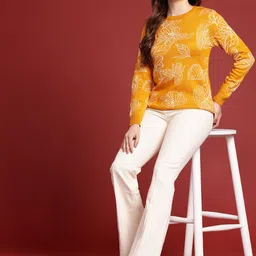 all about you Floral Self Design Pullover image 5