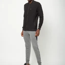 Sporto Black Regular Fit Bomber Jacket image 5